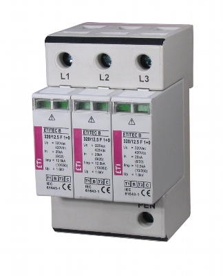 Zvodič prepätia ETITEC B 275/12,5 F 4+0