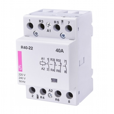 Stykač mod. 40A 230VAC 2NO+2NC R40-22